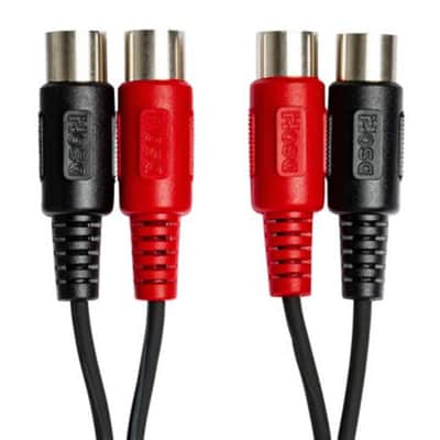 Hosa MID-204 Dual MIDI Cable, Dual 5-pin DIN to Same - 4 m image 3