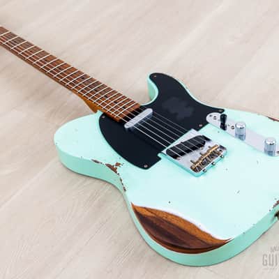 2023 Fender Custom Shop ‘52 Telecaster Roasted Heavy Relic Surf Green w/ Streamlined U Neck image 11