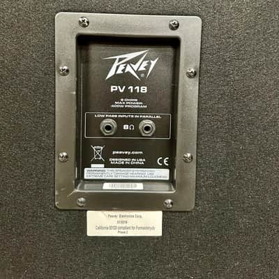 Peavey PV 118 18" Subwoofer 2010s - Black image 5