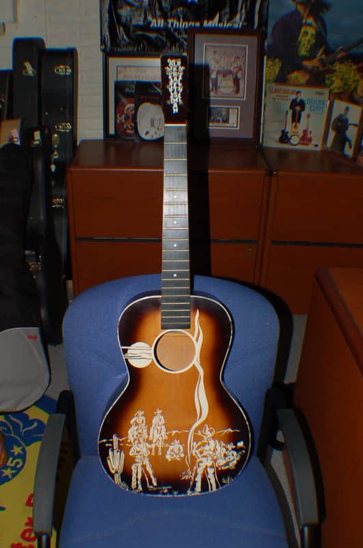 1949 Old Kraftsman Cowboy Guitar Project Body Neck Nut U-Fix Luthier Parts image 1