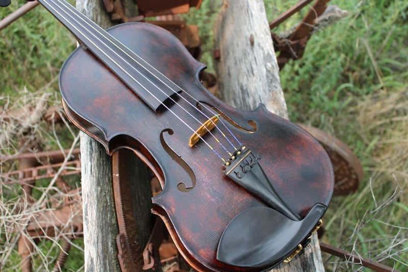 Crow Creek Fiddles Hoedown Special 4/4 size Handmade Fiddle / Violin with Case 2025 - Dark Rustic Brown image 1