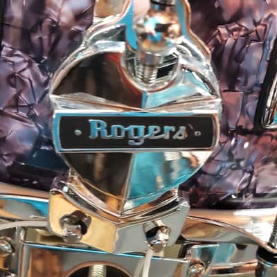 Rogers No.37PDP 6.5"X14" Dyna-Sonic Snare Drum S/N D3669 - Purple Diamond Pearl VIDEO !!! image 7