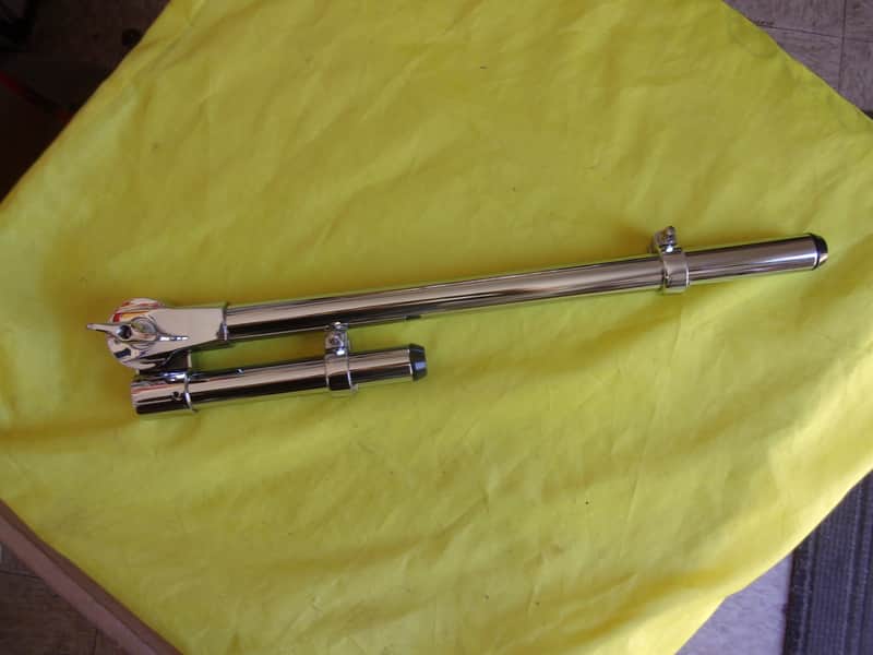 New 1 of 2 PDP Rack Tom 14" x 5" Round Chrome Arm & 2 Memory Locks off Center Stage set Pacific image 1