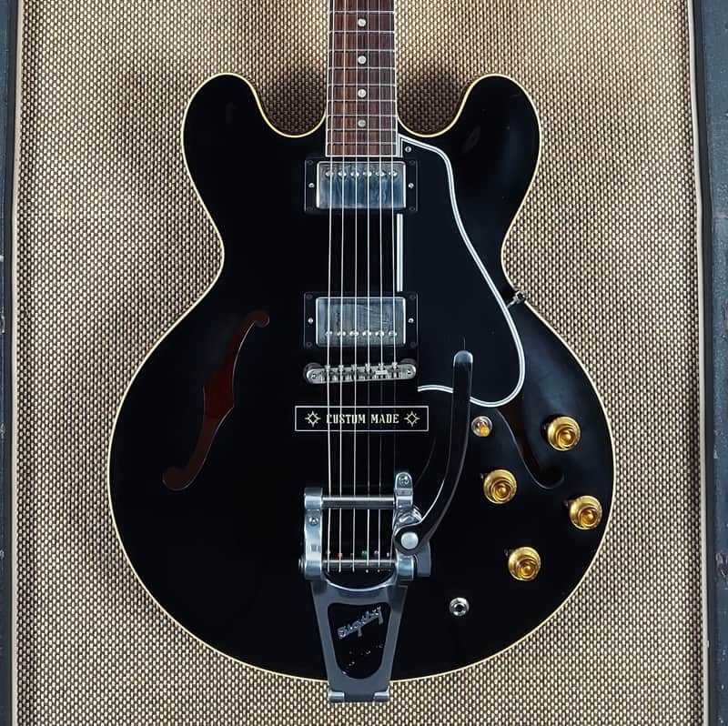 Gibson Custom Shop ’59 ES-335 2021 VOS Black w/ Bigsby (372) image 1