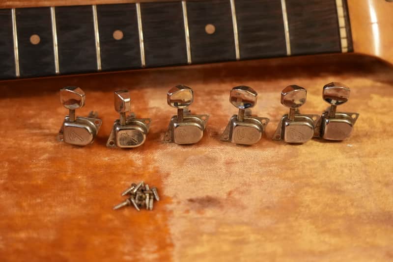 Vintage 1960s Fender Stratocaster "F" Tuners 1970s image 1