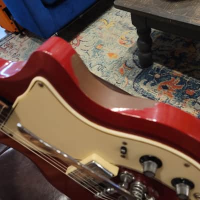 1960 Supro Belmont Poppy Red w/ Case image 17