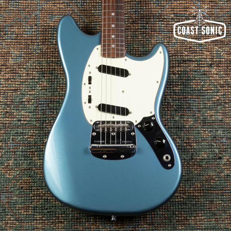 2006 Fender '69 Mustang Reissue Matching Headstock MG69-75 crafted in Japan CIJ Old Lake Placid Blue