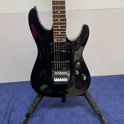 Used Schecter Diamond Series Omen 6 FR Electric Guitar Gloss Black Floyd Rose Special Locking Nut image 6