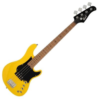 Cort GBSHORTSCALEYCB Poplar Body Roasted Maple C Shape Neck Short Scale 4-String Electric Bass Guitar w/Gig Bag image 1