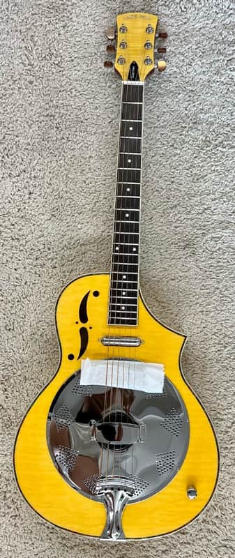 Gold Tone Mojo Round-neck Resonator Guitar with Pickup and Case image 1
