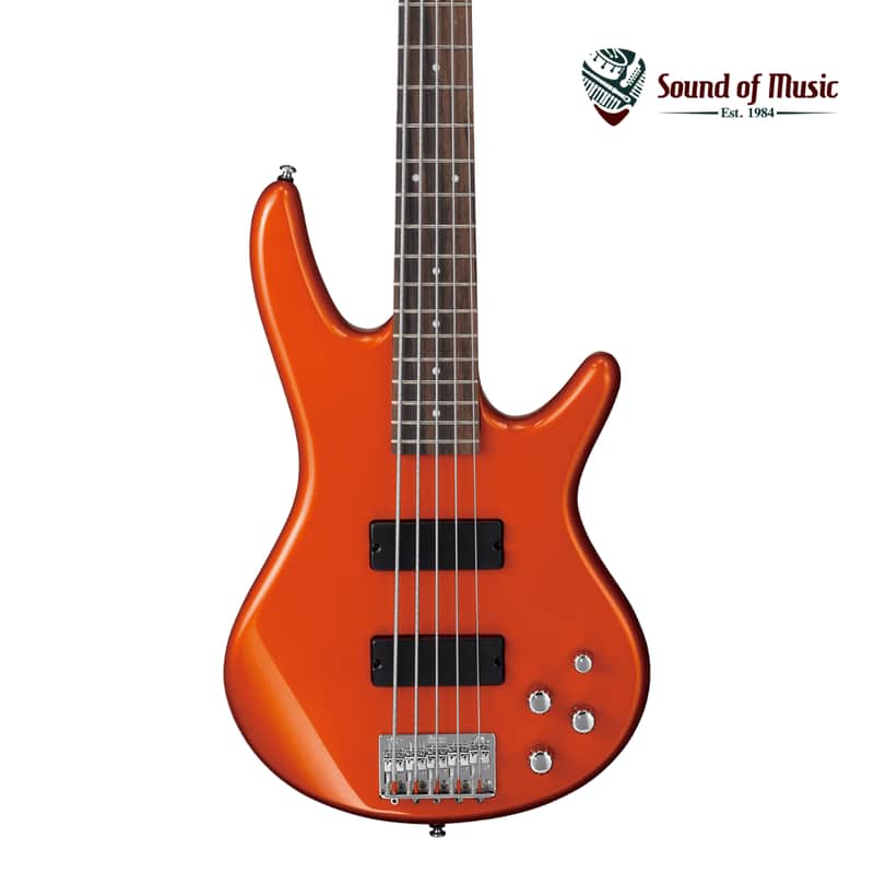 Ibanez GIO SR GSR205ROM 5-String Electric Bass - Roadster Orange Metallic image 1