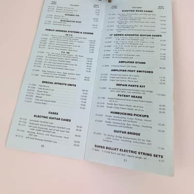Fender Set of 5 Price List Booklets, 1977, 1977, 1978, 1979 & 1980 image 4