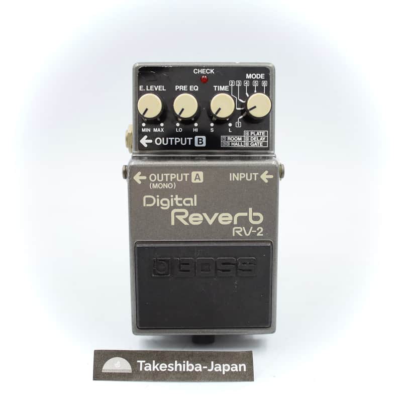 Boss RV-2 Digital Reverb Made in Japan Guitar Effect Pedal image 1