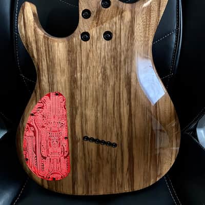 Forbidden Engravings Kiesel Cavity Cover Backplate - Giger FLOURESCENT RED Edition image 2
