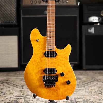 EVH Wolfgang WG Standard QM Electric Guitar - Transparent Amber image 3