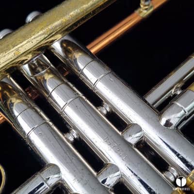 1963 BIG BELL C.G. Conn 6B Victor coprion leadpipe trumpet case mouthpiece gamonbrass image 15