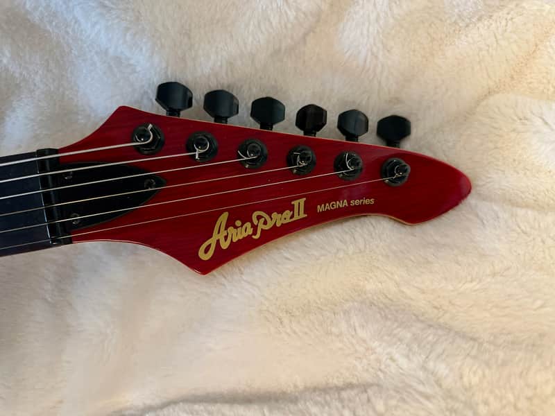 Aria Pro II Magna Series MA-38-SR , 1990s - See-Thru Red | Reverb