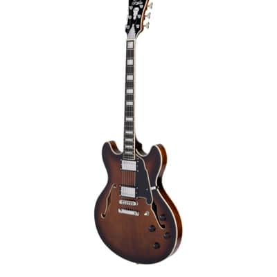 Guitare Electrique D'ANGELICO PREMIER DC BROWN BURST image 2
