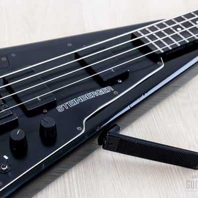 1986 Steinberger XP2 Vintage Headless Bass Black w/ EMG image 5