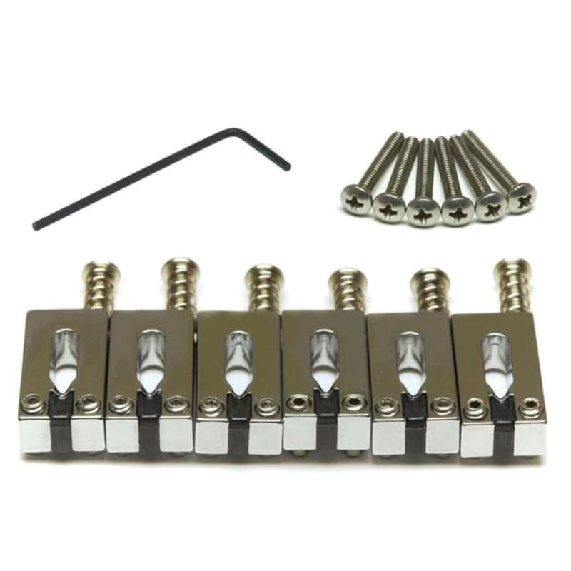 Graph Tech String Saver Offset Strat Style Chrome Saddles 2 1/16" PG-8001-0C image 1