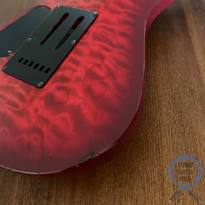 Fernandes HSS Super Strat, Quilted Red Burst, MIJ, 1990s image 6
