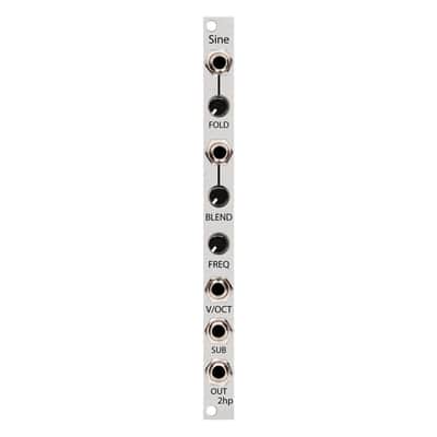 2hp SINE Eurorack Oscillator Module (Silver) image 1