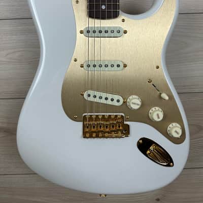 Fender Custom Shop Limited Edition 75th Anniversary Stratocaster NOS Guitar, Rosewood Fingerboard, Diamond White Pearl image 1