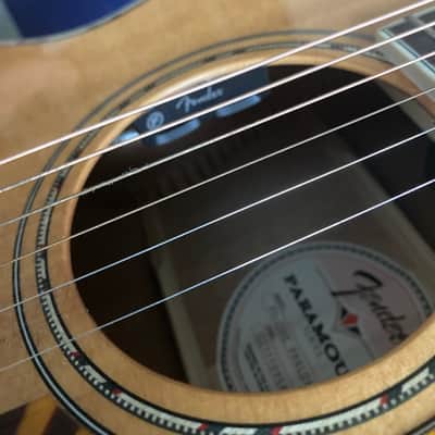 Fender PS-220E Parlor Nautural Guitar image 8