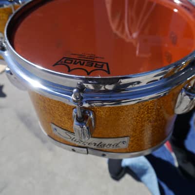 Slingerland Vintage Marching Cutaway Quad Tenors Sparkling Orange Pearl - CAN SHIP! image 11