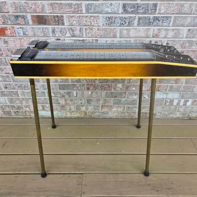 Vintage 1953 Gibson Grande Console Double Neck, Double Eight Steel Guitar w/ Original Legs, Hardshell Case! image 7
