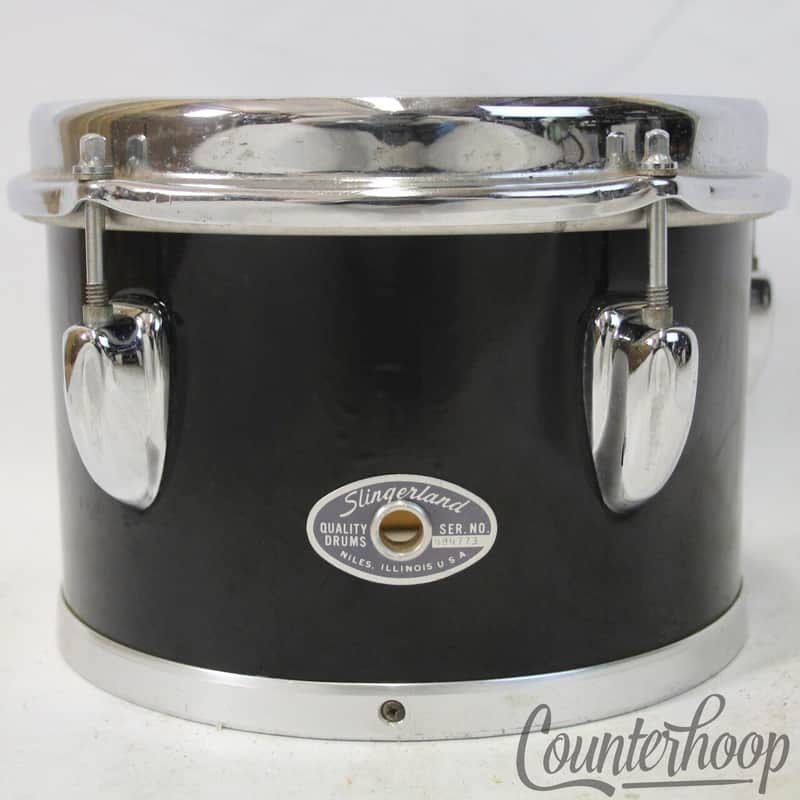 Slingerland 8x5.5"Concert Tom Drum Black Beauty Sound King 80s 5Ply Maple/Poplar image 1