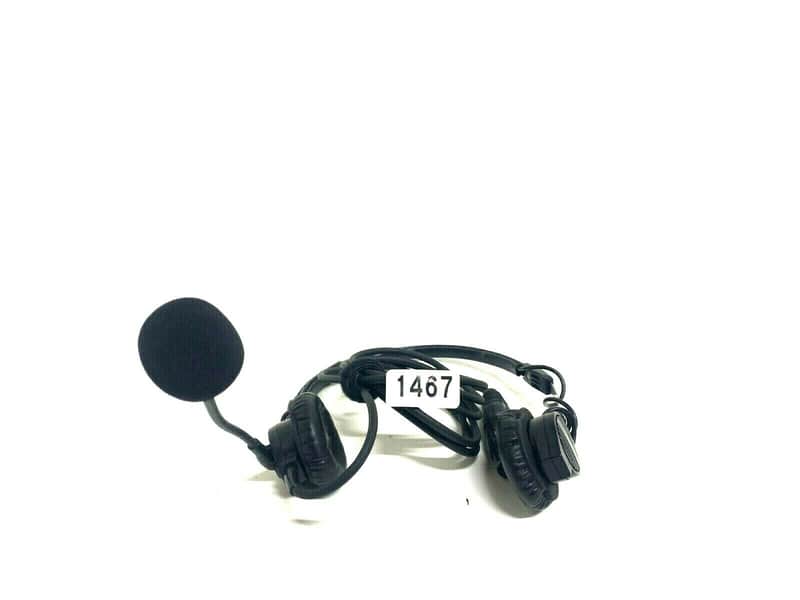 TELEX PH-44 DUAL SIDED W/FLEX DYNAMIC BOOM MIC #1467 #1468 (ONE) image 1