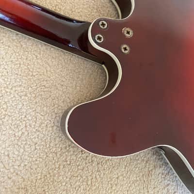 Harmony H77 1963 - 1972 - Red Sunburst image 13