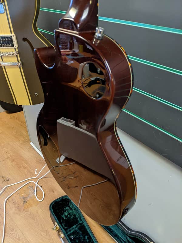 Seventy Seven Stork Jazz Antique Sunburst Semi Hollowbody Electric