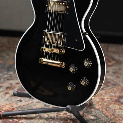 Gibson '70s Les Paul Custom Electric Guitar - Ebony with Hardshell Case image 4