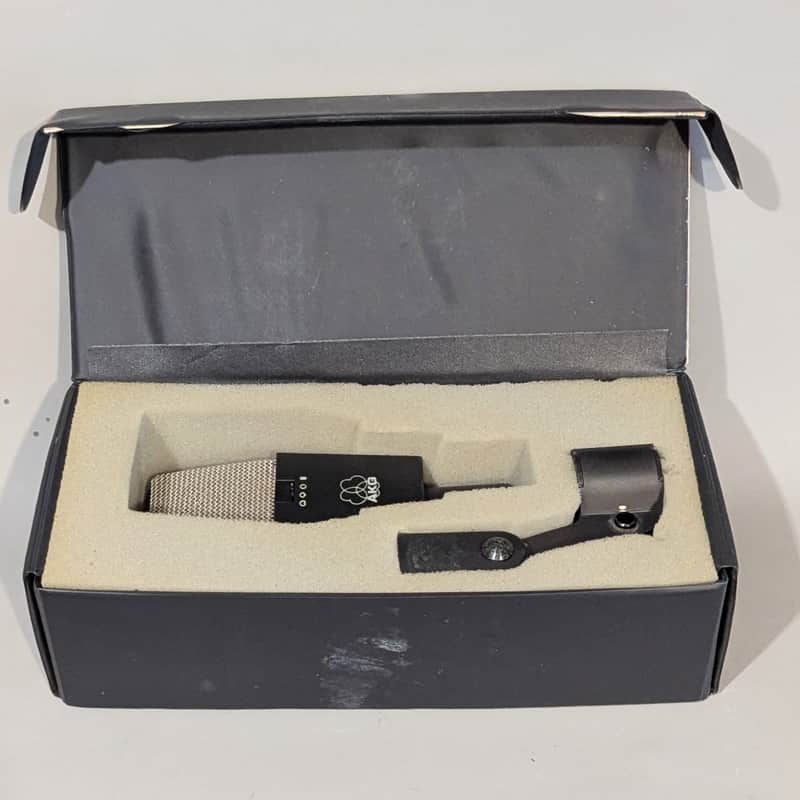 AKG C414 B ULS Large Diaphragm Multipattern Condenser Microphone 1990s - Black image 1