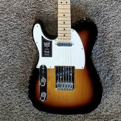 2022 Fender Player Telecaster Left-Handed w/ Maple Fretboard - 3-Color Sunburst image 1
