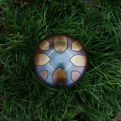 Sound Nest NEST DRUM 9"/22cm Steel Tongue Drum 2022 - Fire Finished image 3