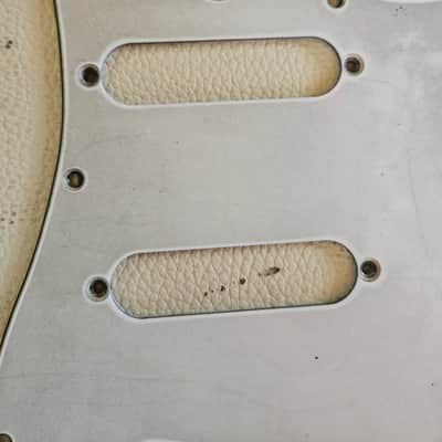 Fender Stratocaster Aged Relic 3 ply Pickguard White 62 59-62 image 5