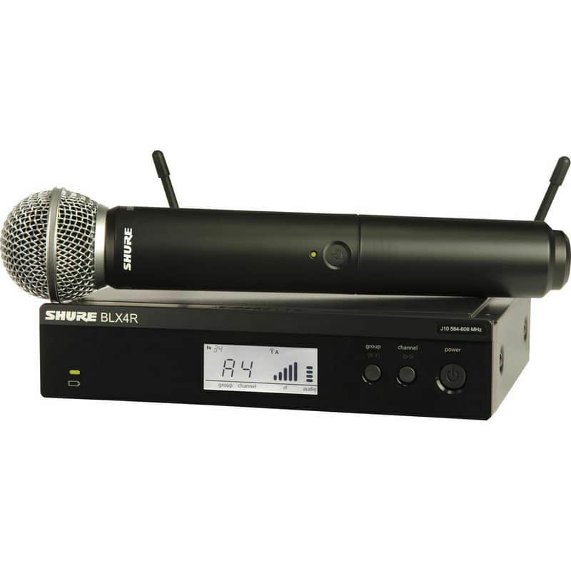 Shure BLX24R/SM58 H11 Rackmount Wireless Handheld Microphone w/ SM58 Capsule Band: H11 image 1