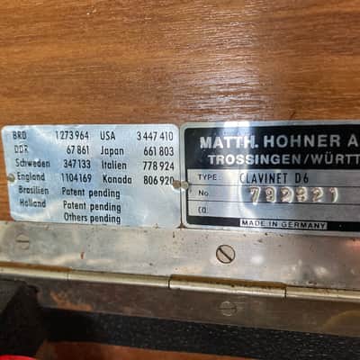 Hohner Clavinet D6 Early - Good image 6
