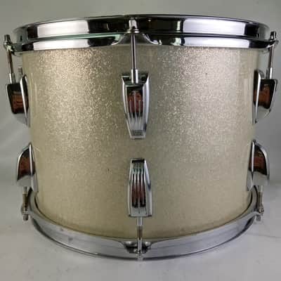 Ludwig 13"Silver Sparkle Tom Drum Vintage60s 3Ply Natural Maple Keystone Classic image 6
