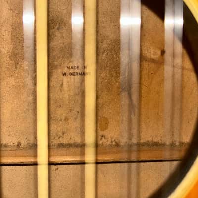 Blue Hawk 12-String Acoustic Guitar Made in W. Germany with Hard Case image 4