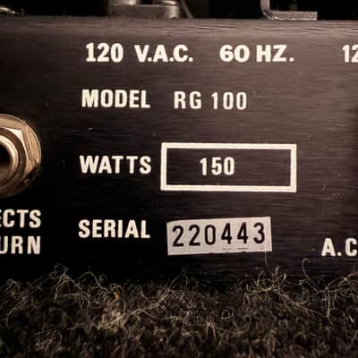 Randall RG100 150 watt Amp Head 1988 - Grey carpet aka rat hair image 8