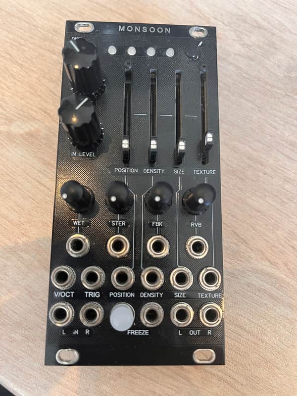 Monsoon Mutable Instruments Enhanced Clouds Black Panel Davies/Micro Knobs 12hp Eurorack image 1