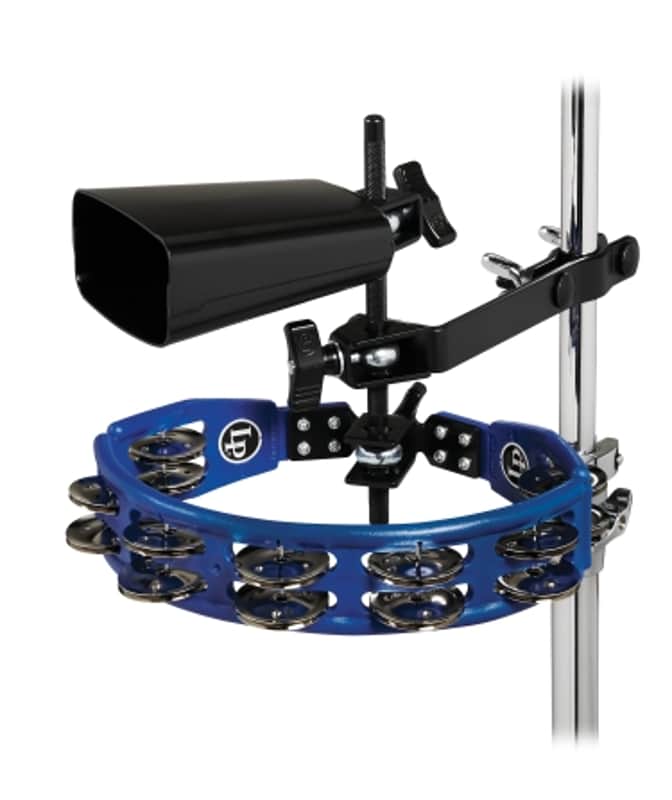 Latin Percussion LP LP160NY-K Cyclops Tambourine with City Cowbell and Mount Pack LP160NY-K image 1