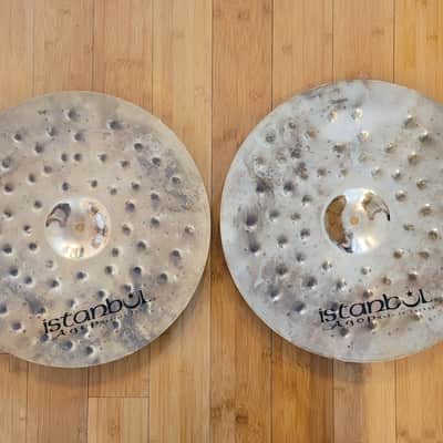 Cymbals - Istanbul Agop 17" XIST Dry Dark Brilliant Hi Hats image 2
