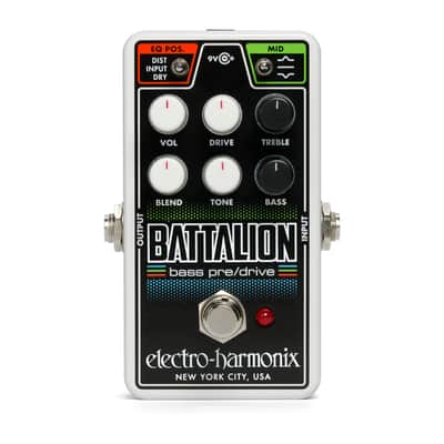 Electro-Harmonix Nano Battalion Bass Preamp & Overdrive Pedal — Analog MOSFET Drive & EQ image 3
