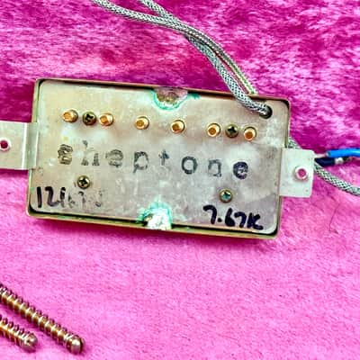Used Sheptone AB Humbucker Neck Position Guitar Pickup Circa 2010's - Gold image 3