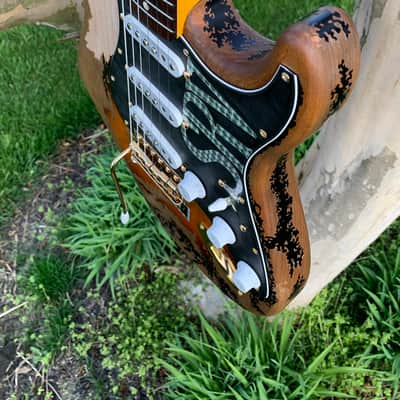 SRV Number One #1 Relic Strat Replica - Custom Licensed & Hand-crafted w/ FREE Gator Hard Case image 11